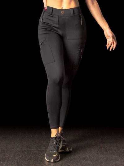 BRASIL BEAUTY Giselle Cargo Leggings - Black