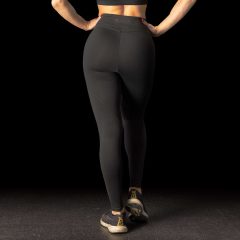 BRASIL BEAUTY Heart Cross-Waist Leggings – Black