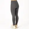BRASIL BEAUTY Heart Cross-Waist Leggings – Grey