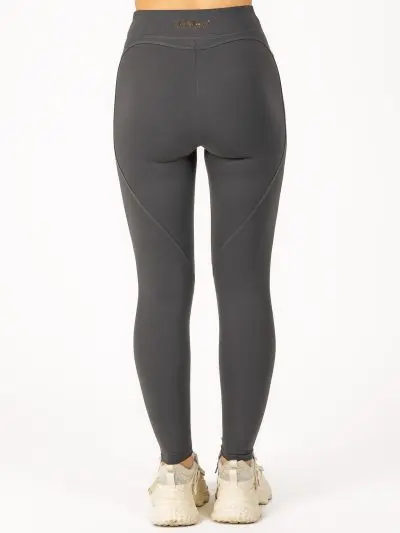 BRASIL BEAUTY Heart Cross-Waist Leggings – Grey