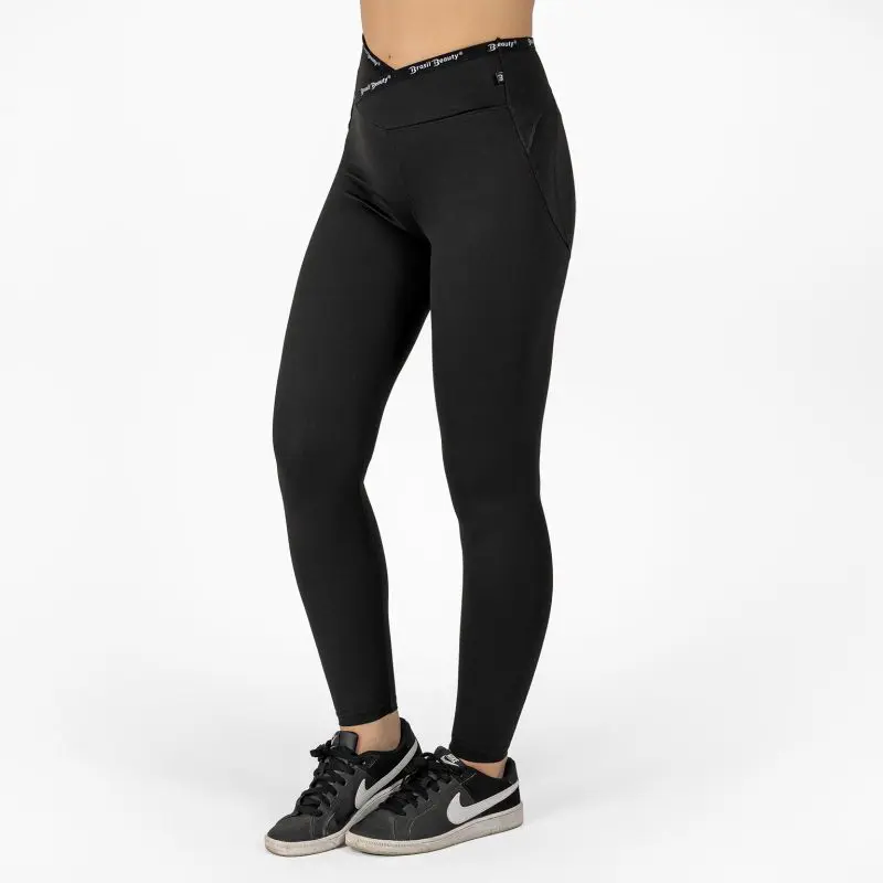 BRASIL BEAUTY Lily Cross-Waist Heart Leggings