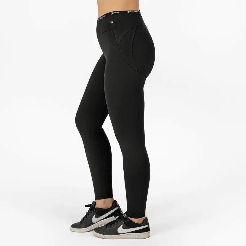 BRASIL BEAUTY Lily Cross-Waist Heart Leggings