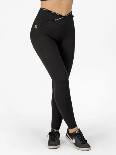 BRASIL BEAUTY Lily Cross-Waist Heart Leggings