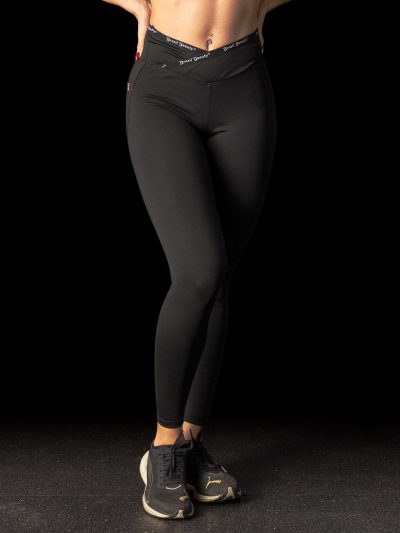 BRASIL BEAUTY Lily Cross-Waist Heart Leggings