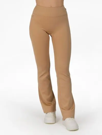 BRASIL BEAUTY Zara Flare Leggings – Sand Beige