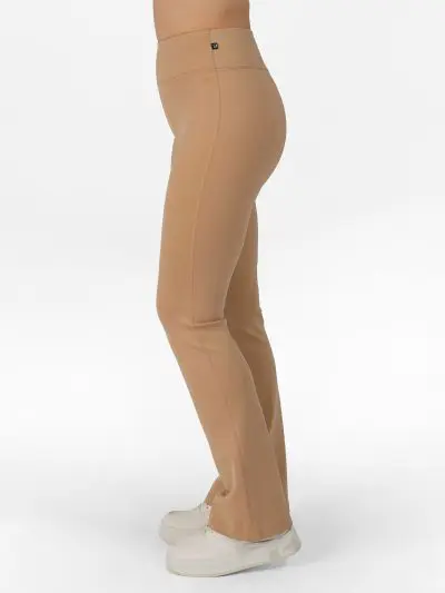 BRASIL BEAUTY Zara Flare Leggings – Sand Beige
