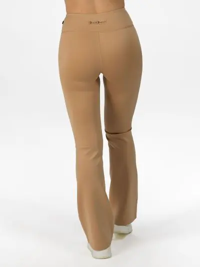 BRASIL BEAUTY Zara Flare Leggings – Sand Beige