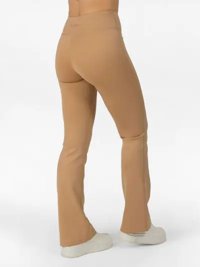 BRASIL BEAUTY Zara Flare Leggings – Sand Beige