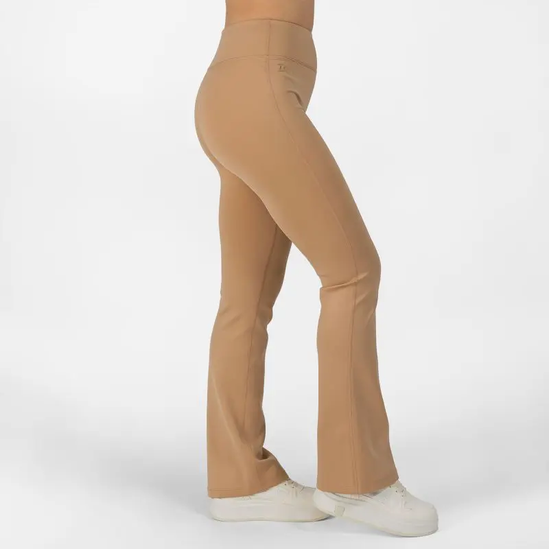 BRASIL BEAUTY Zara Flare Leggings – Sand Beige