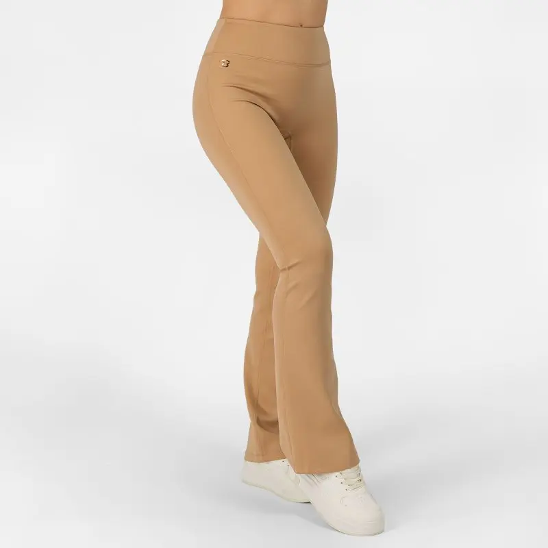 BRASIL BEAUTY Zara Flare Leggings – Sand Beige