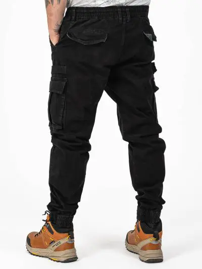 GAZOZ Cargo Trousers 9396 Black