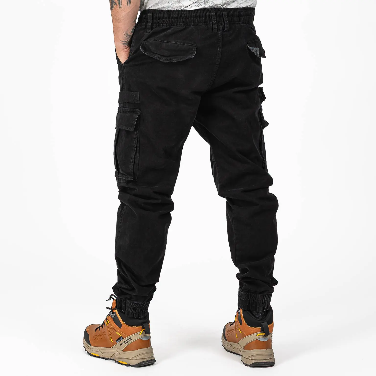 GAZOZ Cargo Trousers 9396 Black
