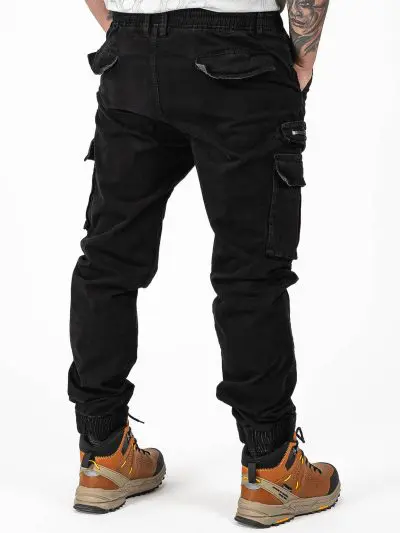 GAZOZ Cargo Trousers 9396 Black