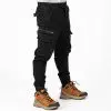 GAZOZ Cargo Trousers 9396 Black
