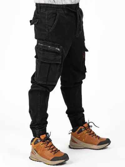 GAZOZ Cargo Trousers 9396 Black