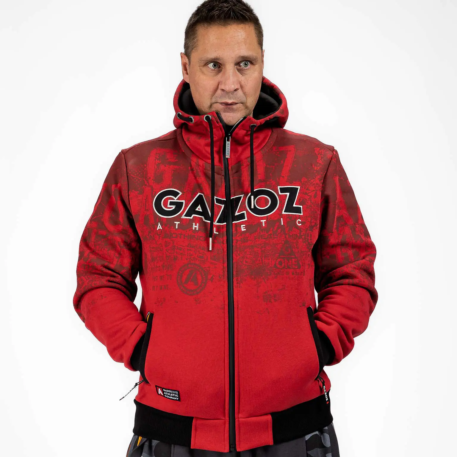 GAZOZ ONE Rico 8 Hoodie - Red