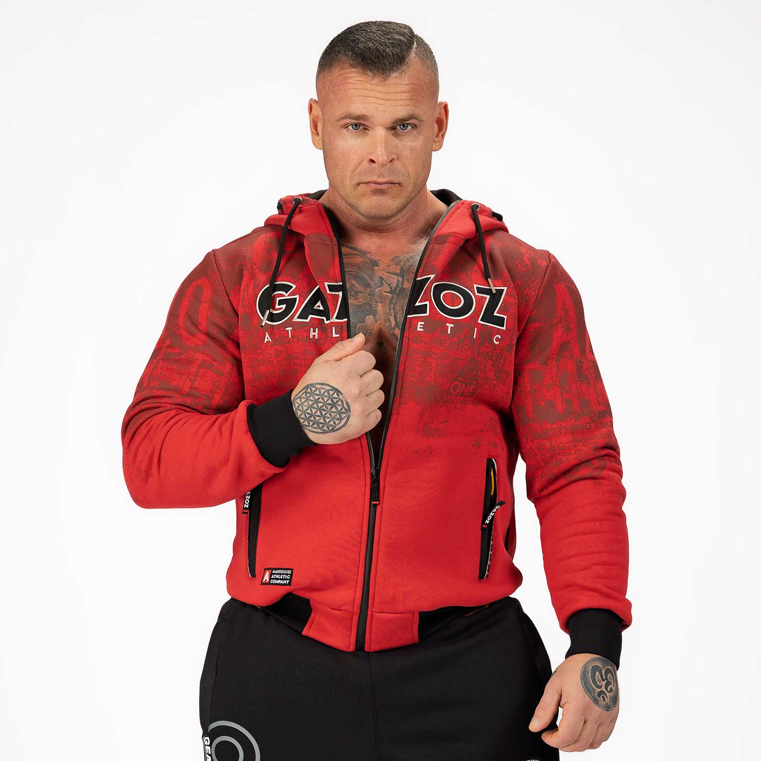 GAZOZ ONE Rico 8 Hoodie - Red