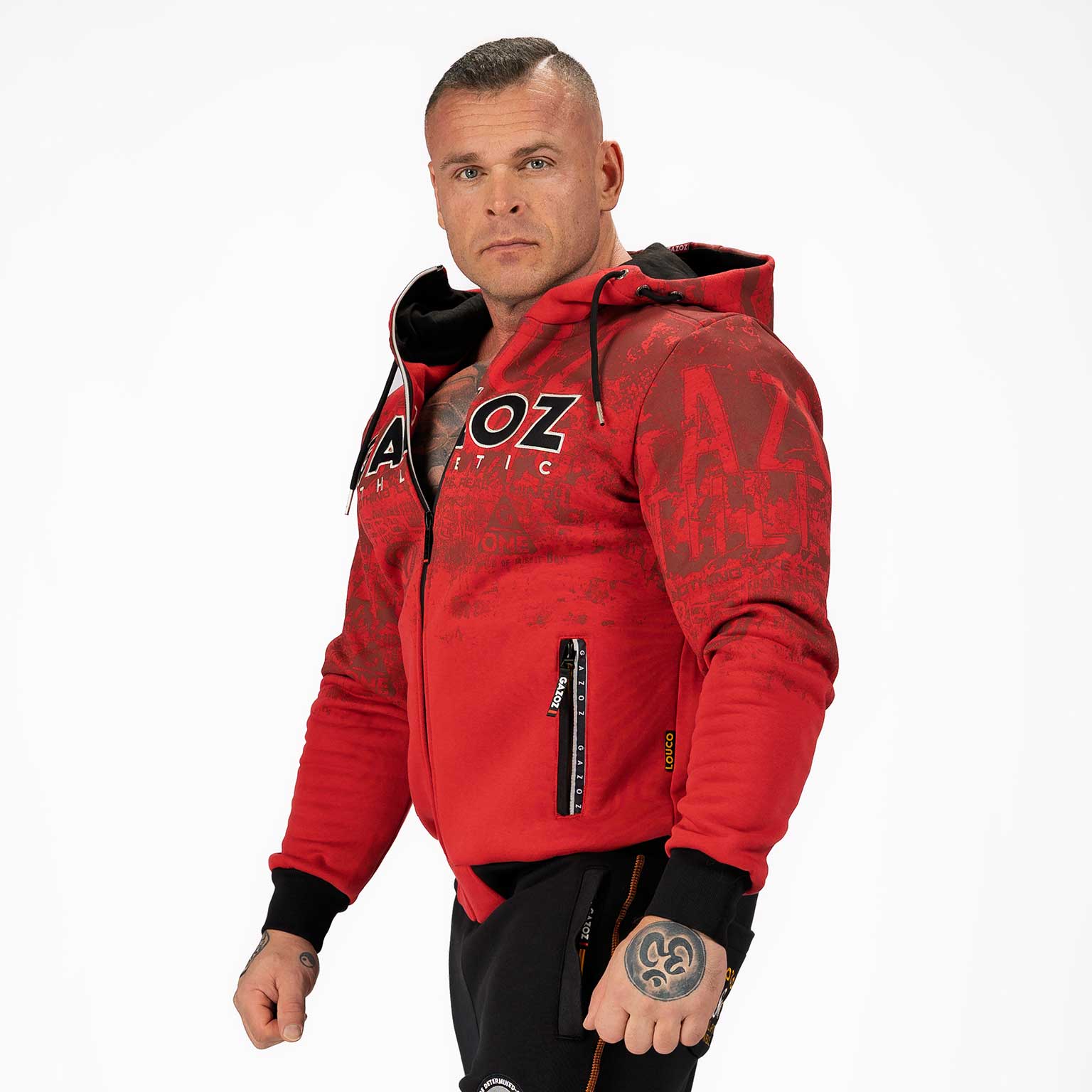 GAZOZ ONE Rico 8 Hoodie - Red