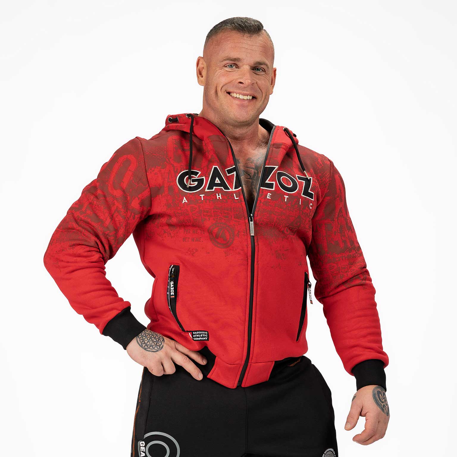 GAZOZ ONE Rico 8 Hoodie - Red