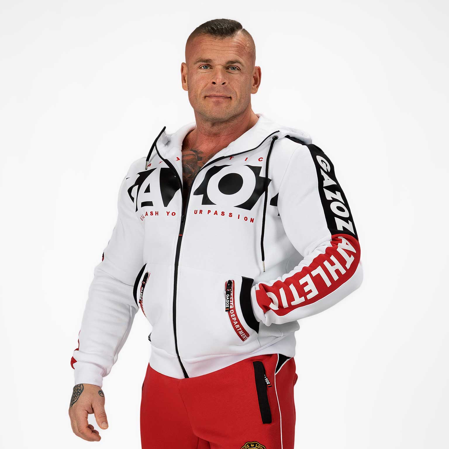 GAZOZ ONE Rico 9 Hoodie White