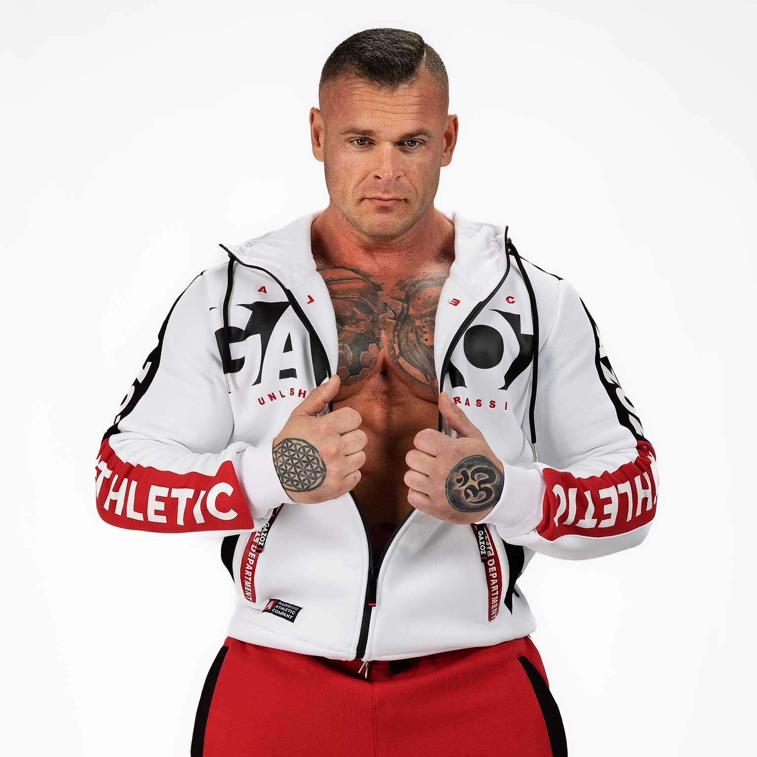 GAZOZ ONE Rico 9 Hoodie White