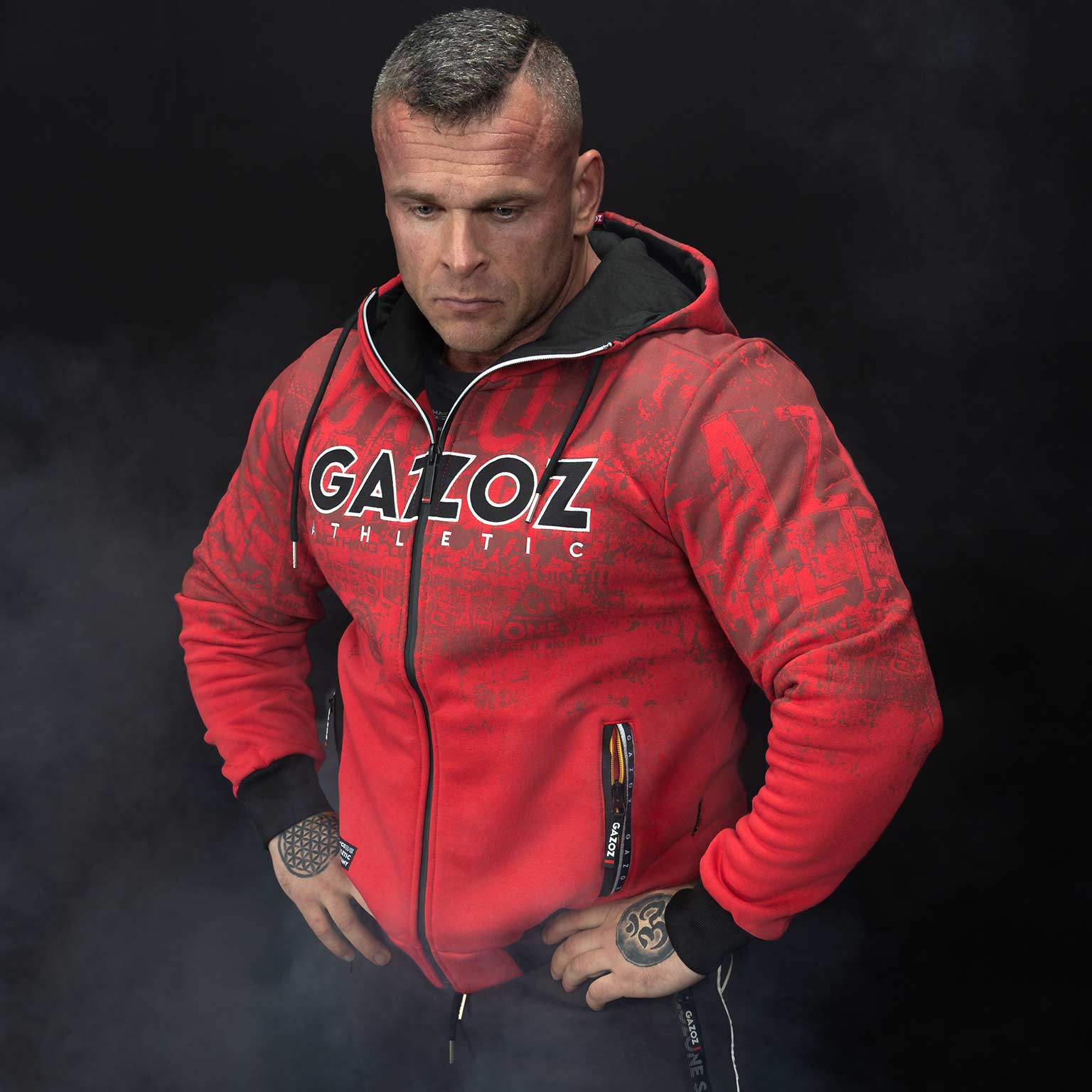 GAZOZ ONE Rico 8 Hoodie - Red