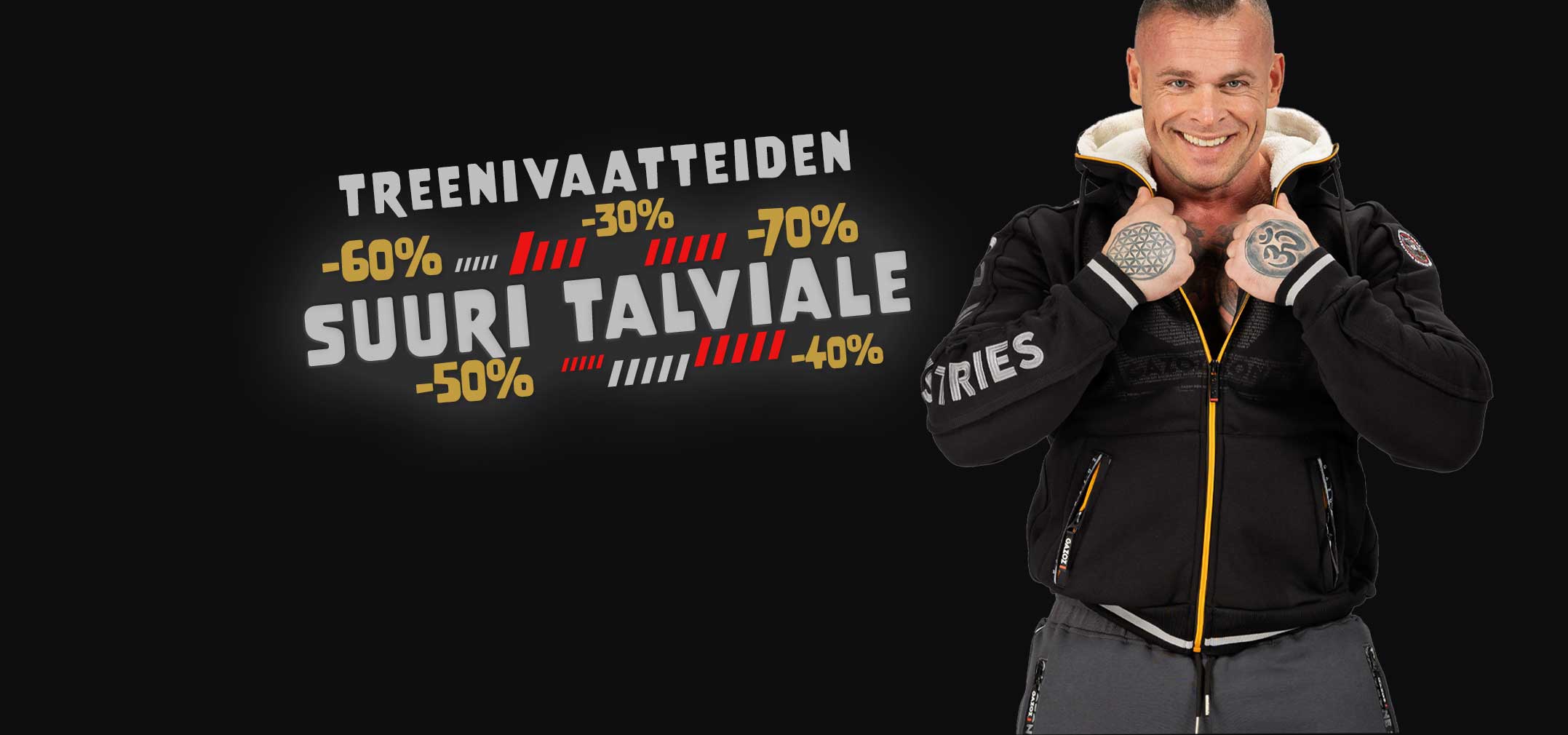 Treenivaatteiden talviale 2026 miehet