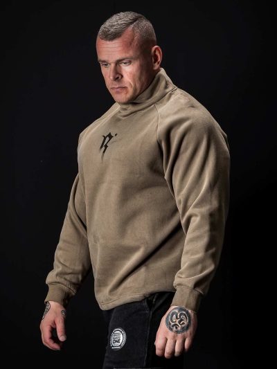 GAZOZ Rebel Star Pullover Oversize Hoodie Army Green