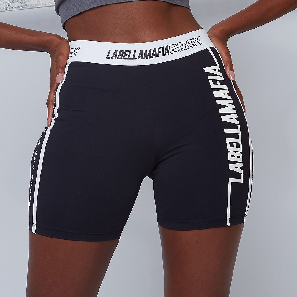 LABELLAMAFIA Army Shorts Black 20902