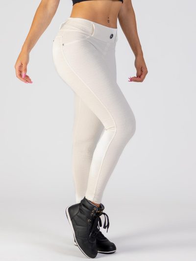 BIA BRAZIL Jeans Leggings White Jacquard