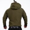 GAZOZ ONE Men's Quilted Jacket Hoodie Olive green