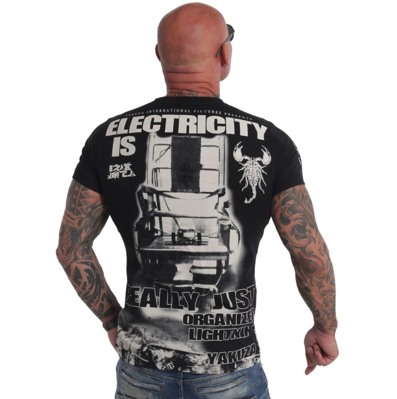 YAKUZA Electricity T-shirt Black