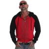 YAKUZA Fck Society Two Face Zip Hoodie Red