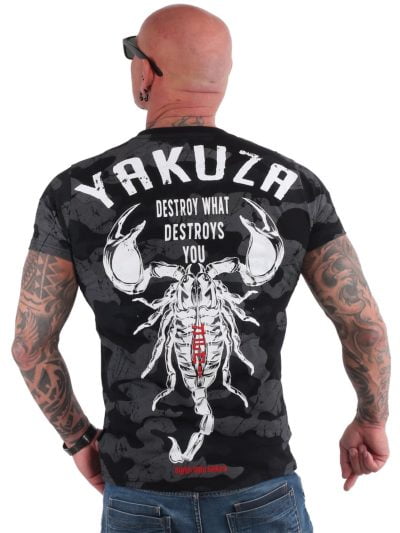 YAKUZA INK Cartel T-shirt Camo grey