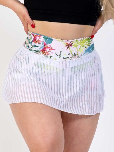 BIA BRAZIL Skirt With Shorts White/Flowers