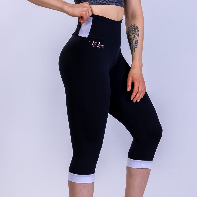 BIA BRAZIL Capri Leggings Black/White