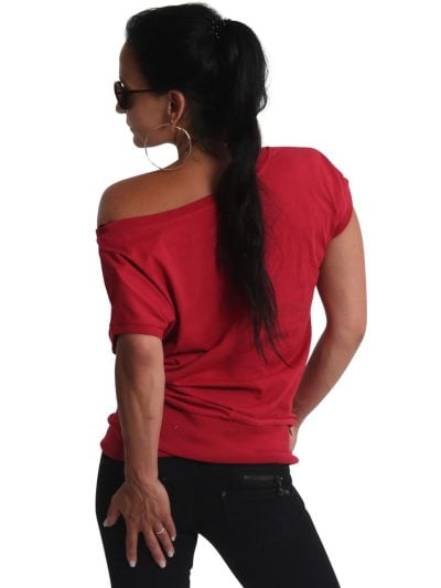 YAKUZA Supernova Wide Crew Neck T-shirt Red