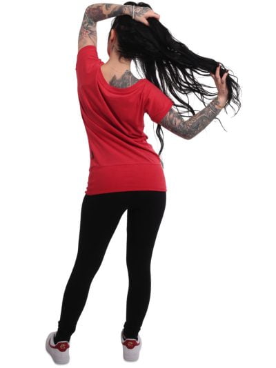 YAKUZA Supernova Wide Crew Neck T-shirt Red