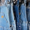 GAZOZ Men Denim Dungarees farkkuhaalarit