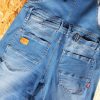 GAZOZ Men Denim Dungarees farkkuhaalarit