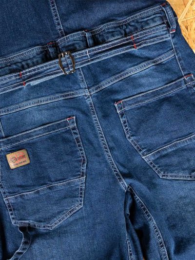 GAZOZ Men Denim Dungarees farkkuhaalarit