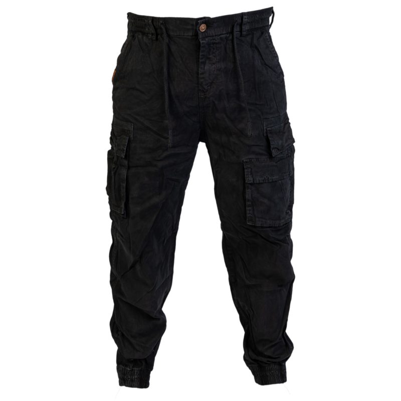 GAZOZ Cargo Trousers 9321 Black