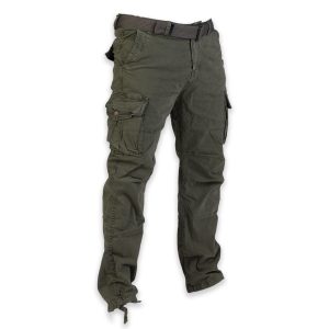 GAZOZ Cargo Trousers 9368 Army Green