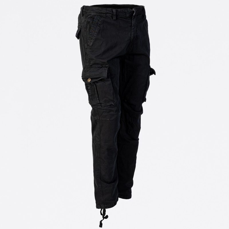 GAZOZ Cargo Trousers 9368 Black