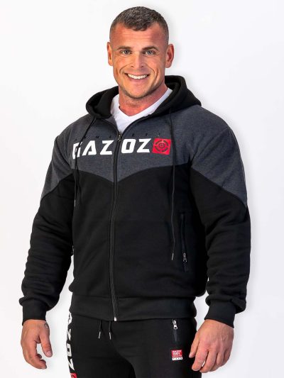 GAZOZ Stronger Hoodie Black/Grey