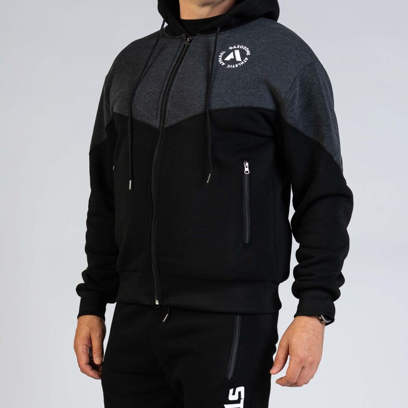 GAZOZ Stronger Hoodie Black/Grey