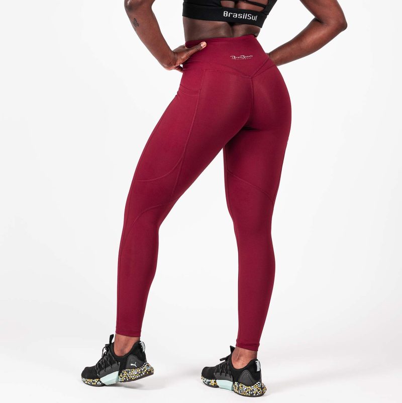 BRASIL BEAUTY Sporty Leggings Dark Red