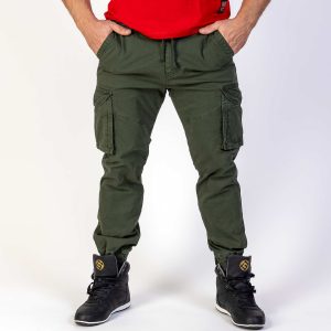 GAZOZ Cargo Trousers 23308 Army Green