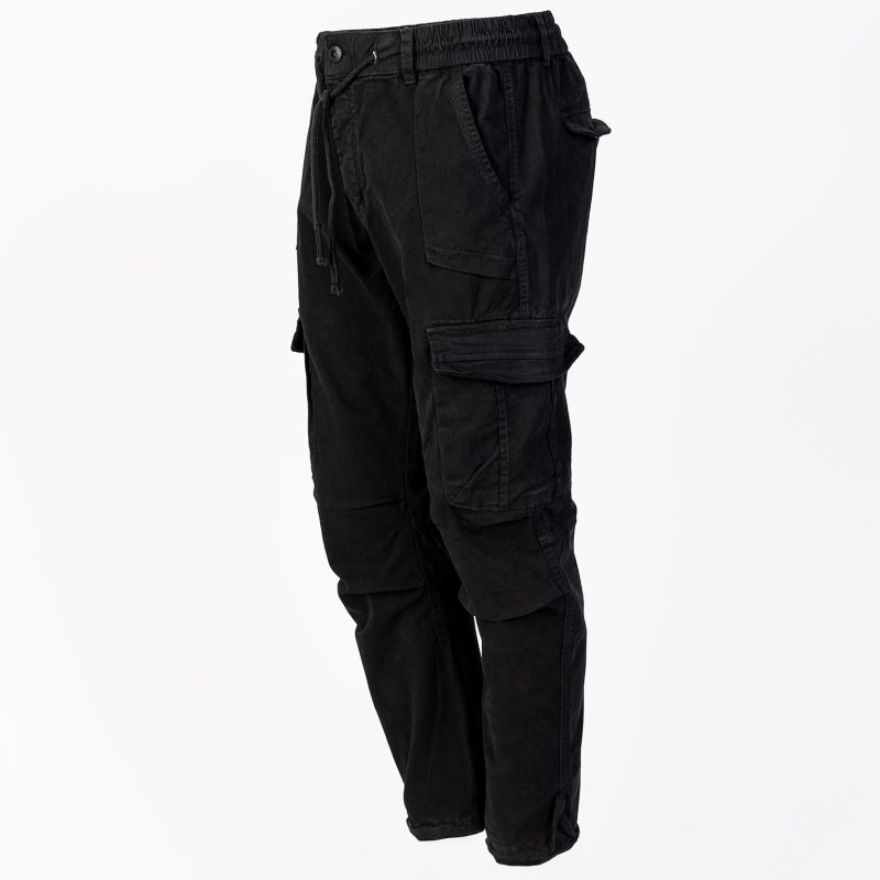 GAZOZ Cargo Trousers 7606 Black