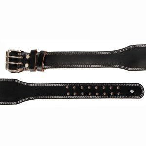 GAZOZ Leather 2 Gym Belt Black